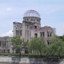 Hiroshima. Le Dome, vestige du bombardement, dans le Parc de la Paix.
